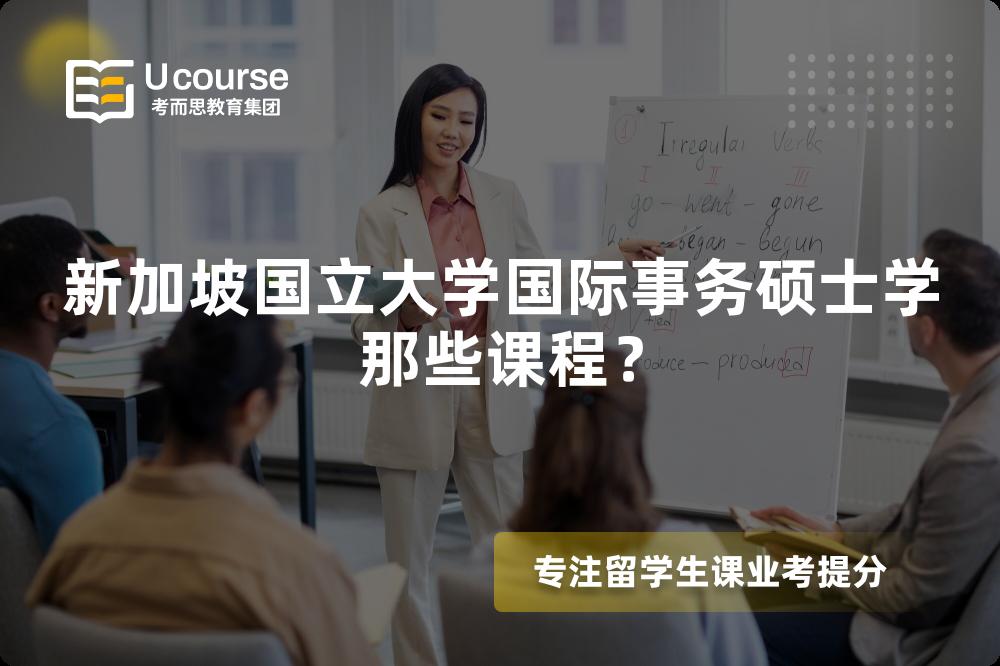 新加坡國(guó)立大學(xué)國(guó)際事務(wù)碩士學(xué)那些課程？