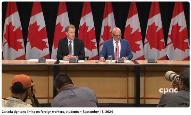 加拿大移民局官網(wǎng)最新消息，當(dāng)?shù)貢r(shí)間 9 月 18 日，加拿大移民局、勞工部再次宣布接下來(lái)的一系列針對(duì)臨時(shí)居民的政策收緊。