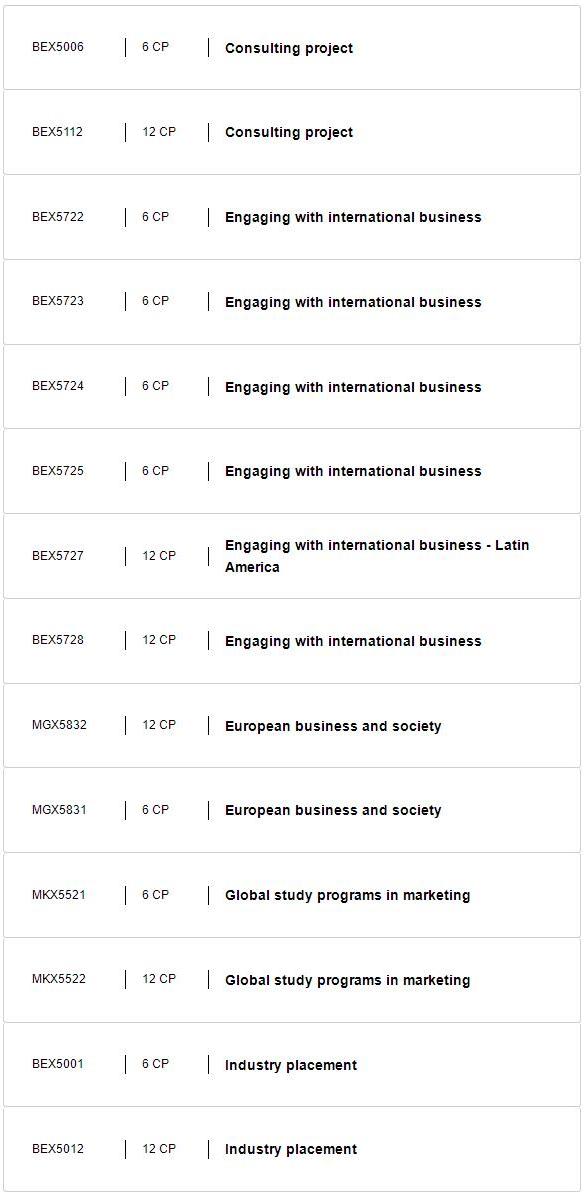 莫納什大學(xué)Master of Business選課指導(dǎo)