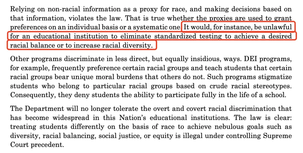 美國大學(xué)不恢復(fù)標(biāo)化或?qū)⑦`法？