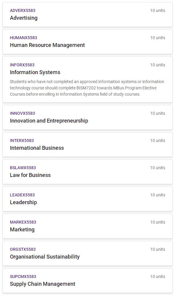 UQ Marketing研究生選課指導(dǎo)